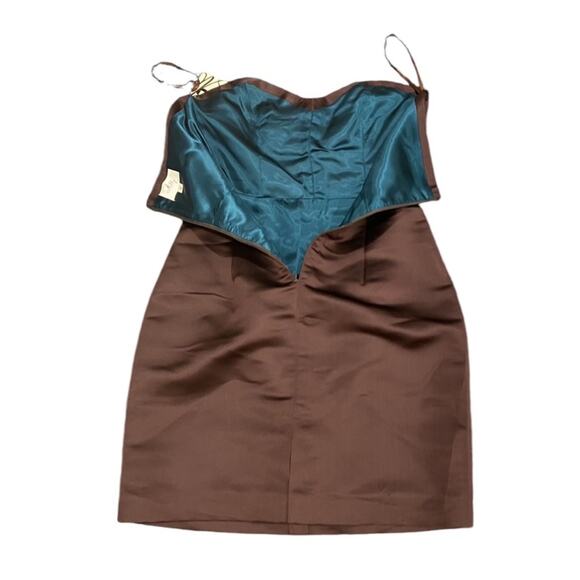 Strapless Dress 6 Silk Cocktail Dress Fall Wedding 6 Homecoming Dress Formal 495 - Picture 16 of 16